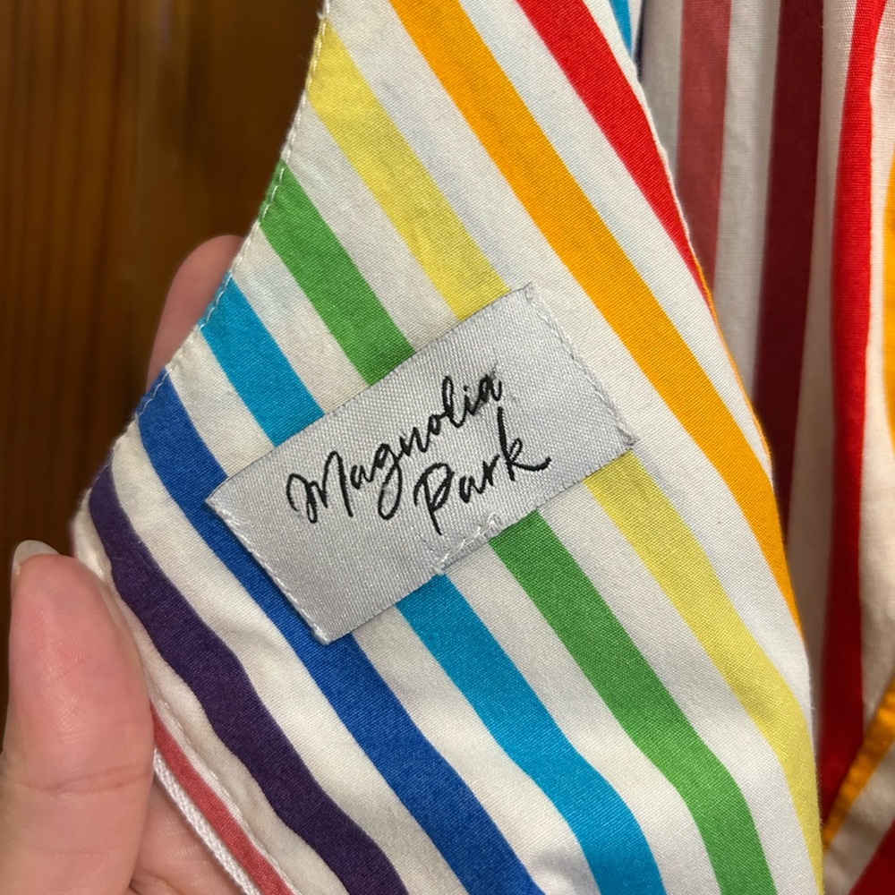 Unique Vintage Retro Style Rainbow Pride Swing Dress - Picture 3 of 5